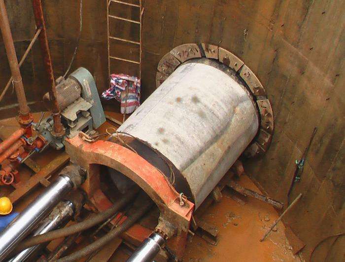 頂管施工現場 頂管施工現場